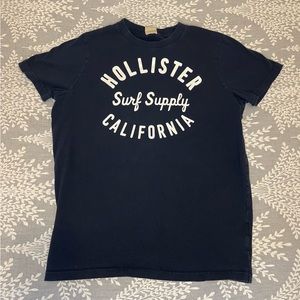 Vintage Hollister “Surf Supply” California Tee Shirt Size Medium Navy Blue
